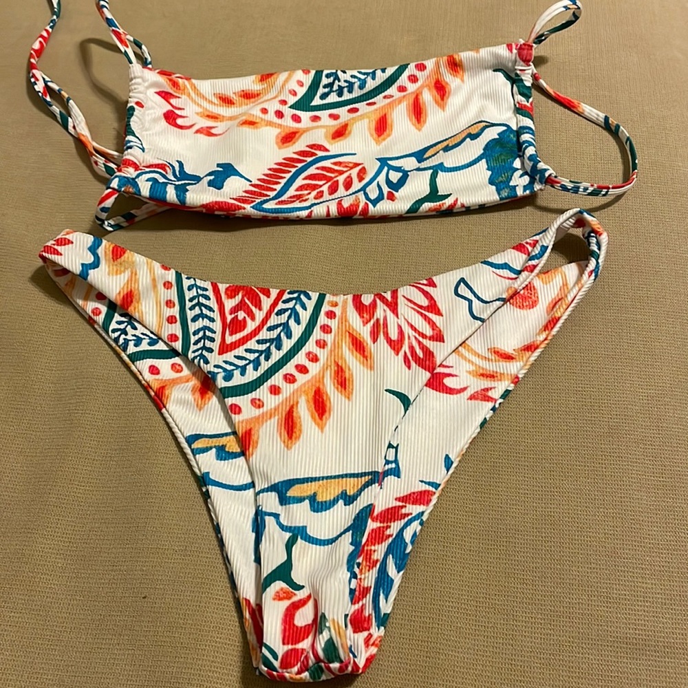 ZAFUL floral two piece swim